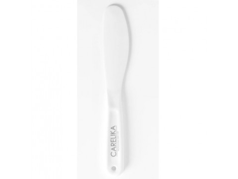 CARELIKA SILIKONO MENTELĖ KAUKĖMS TEPTI, 19CM, BALTOS SP.